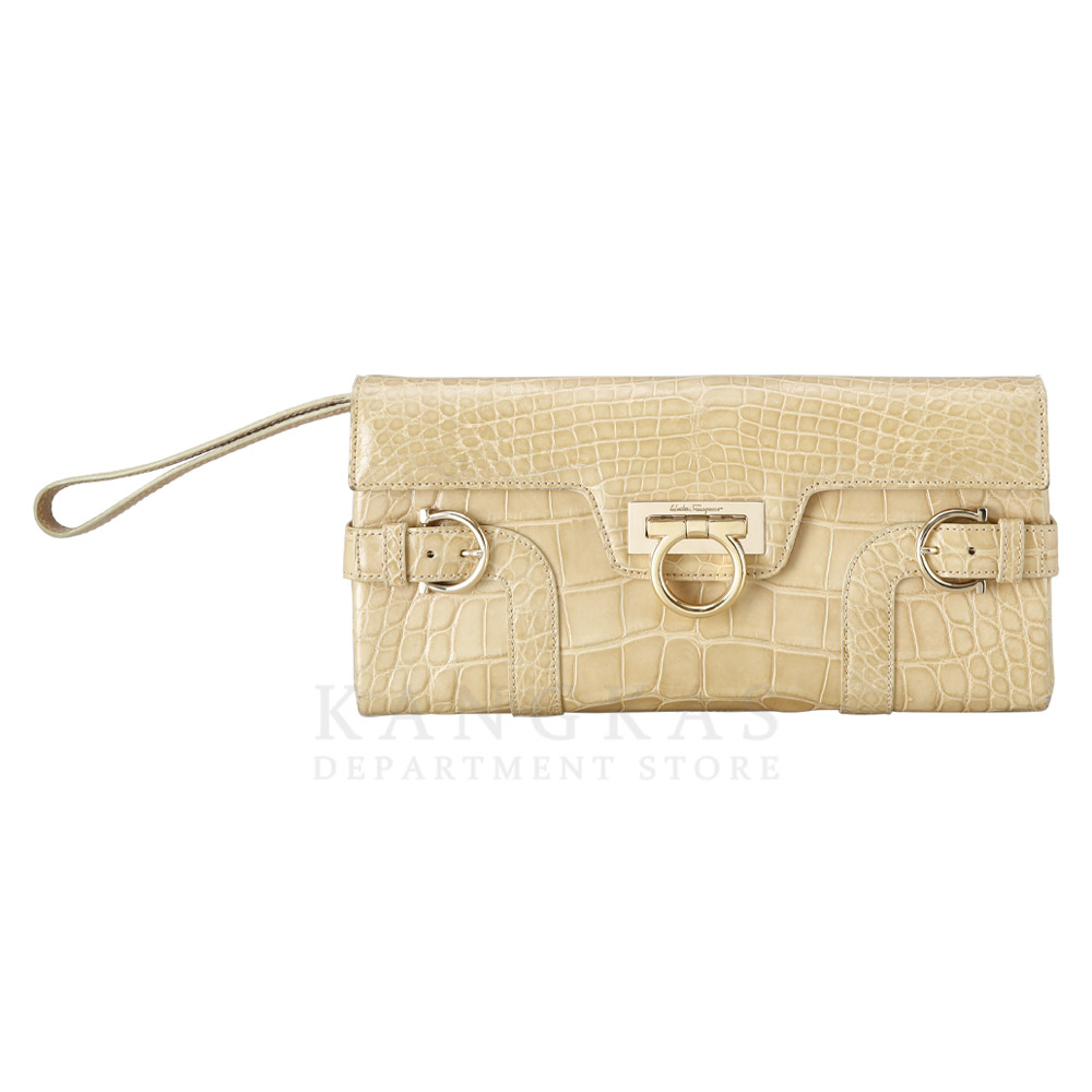 FERRAGAMO(USED)페레가모 간치니 플랩 숄더백